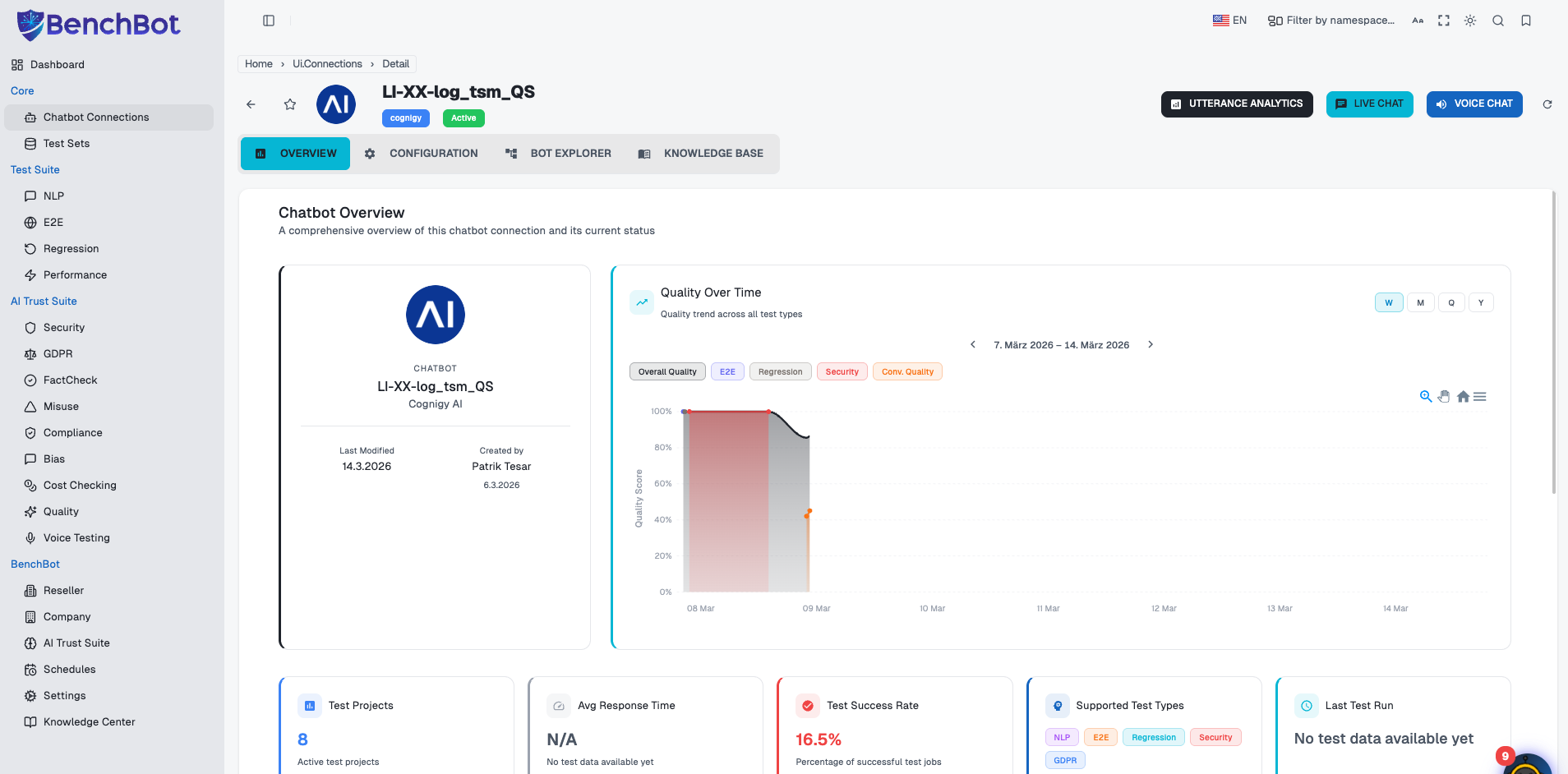 BenchBot Chatbot Overview